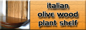 goes to - Italian Olive Wood Plant Shelf