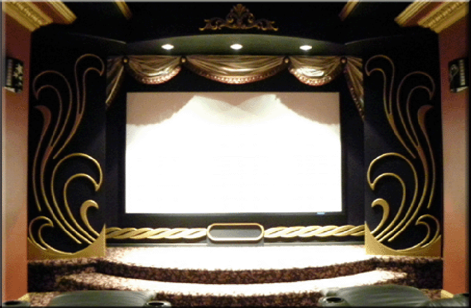 picture of Granite Bay Theater Screen Wall