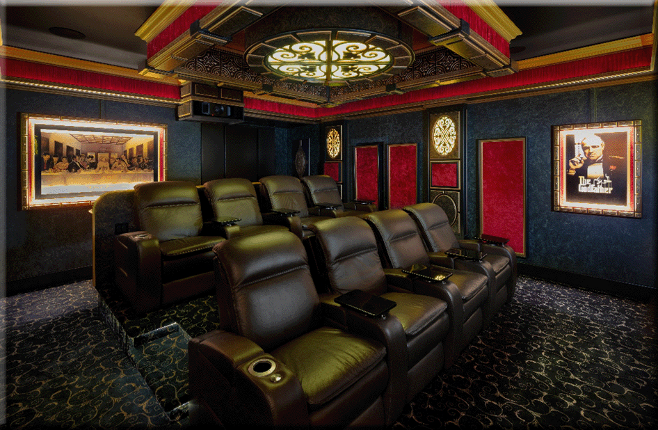 picture of Loomis Home Theater Back Wall