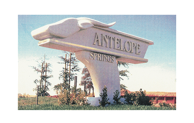 picture of Antelope Springs Entry Sign